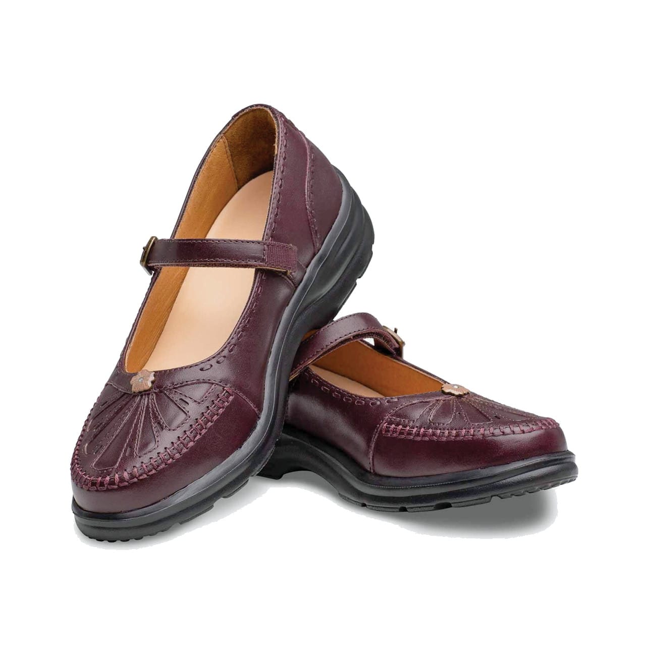 Dr Comfort Paradise Burgundy US 5.5 Medium Width
