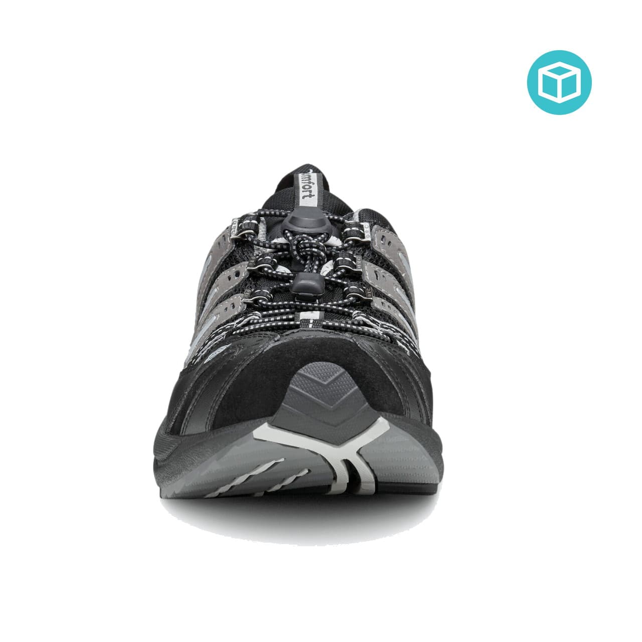 Dr Comfort Performance Black/Grey US 11 Wide Width