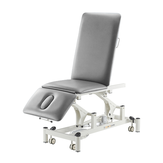 Pacific Medical Australia Examination Couches Charcoal Grey / No Rails / 71cm 3 Section Electric Hi Lo Medical Examination Couch
