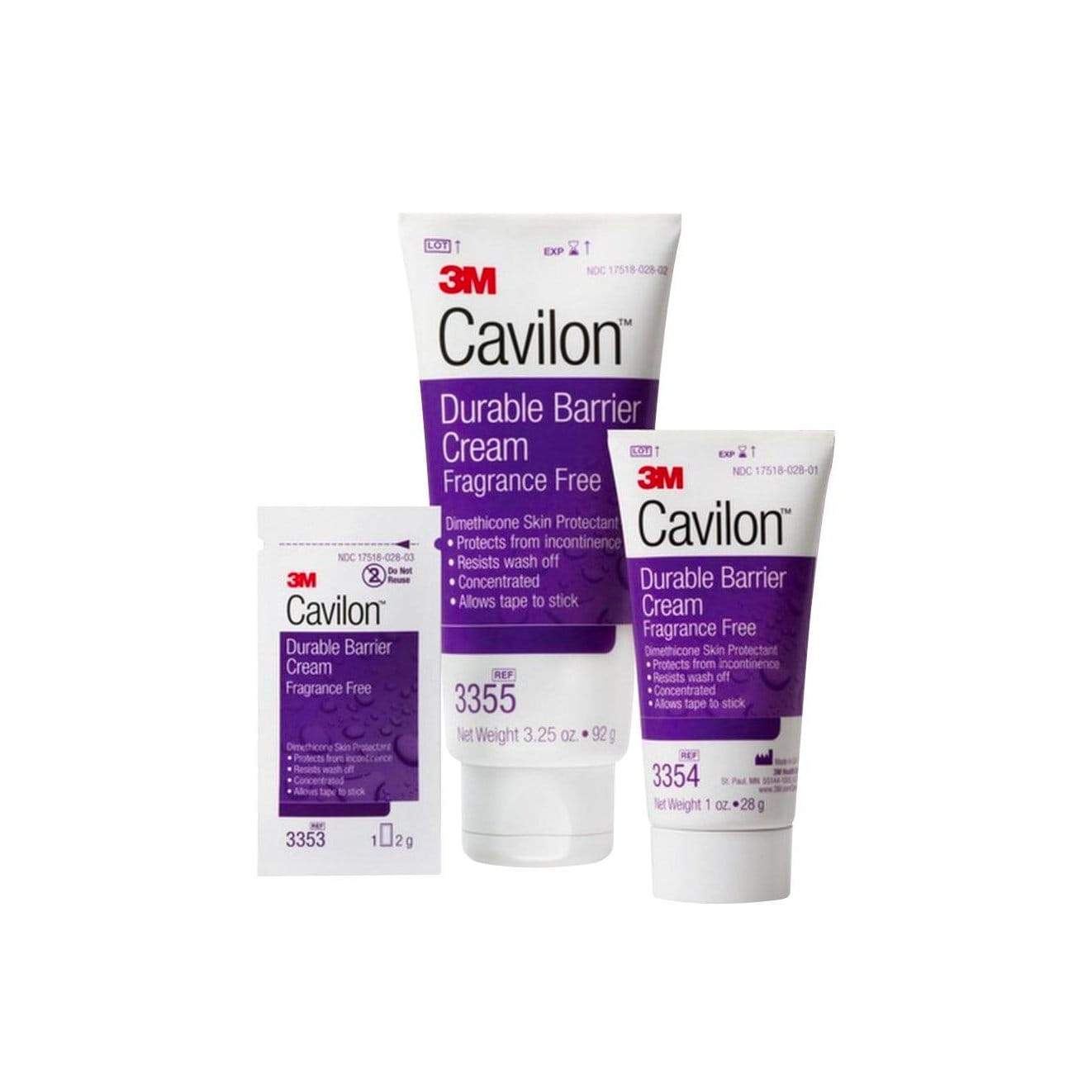 3M Healthcare Moisturiser & Barrier Cream Single dose sachet / 2g 3M Cavilon Durable Barrier Cream