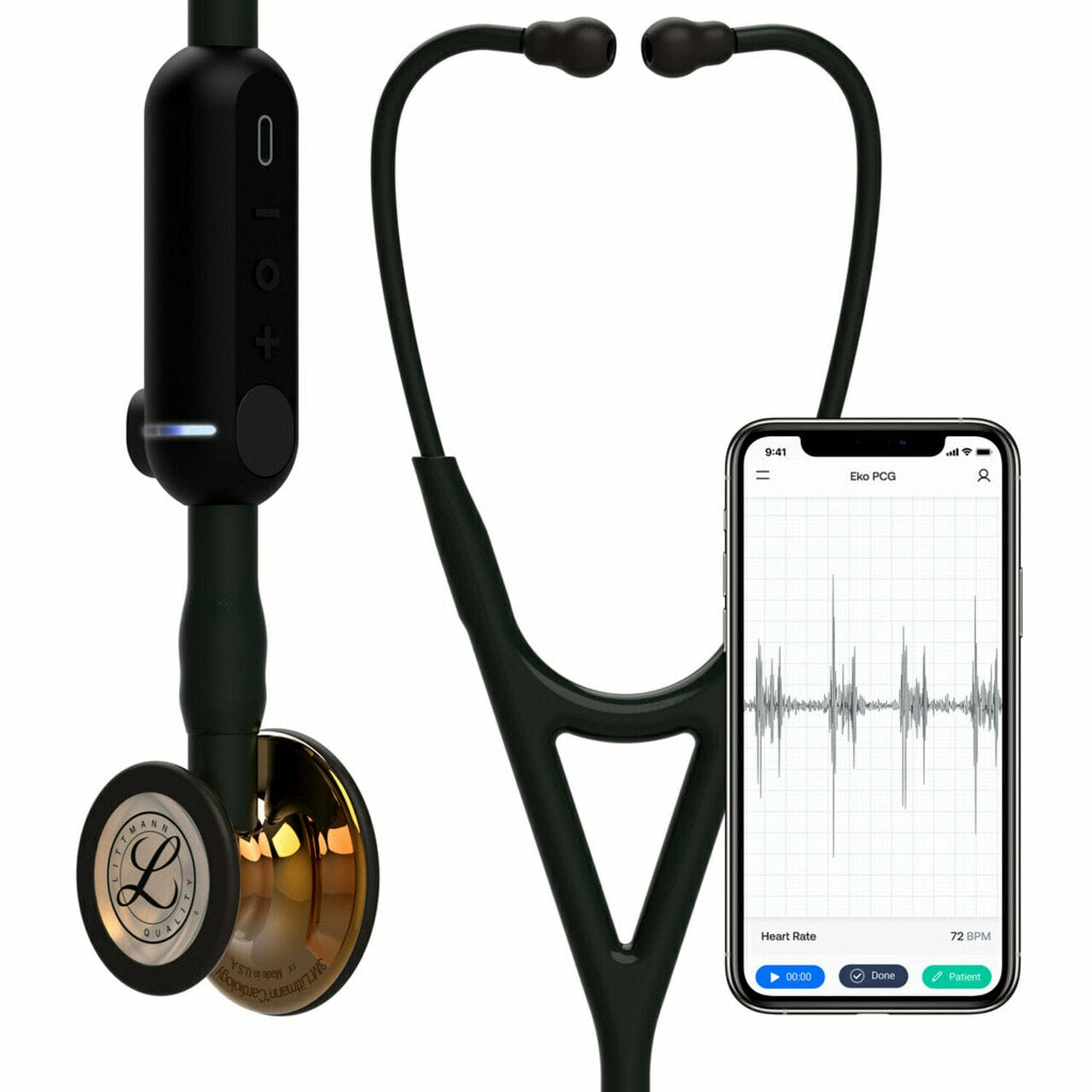 3M Littmann Digital Stethoscopes High Polish Copper Chestpiece 3M Littmann CORE Digital Stethoscope