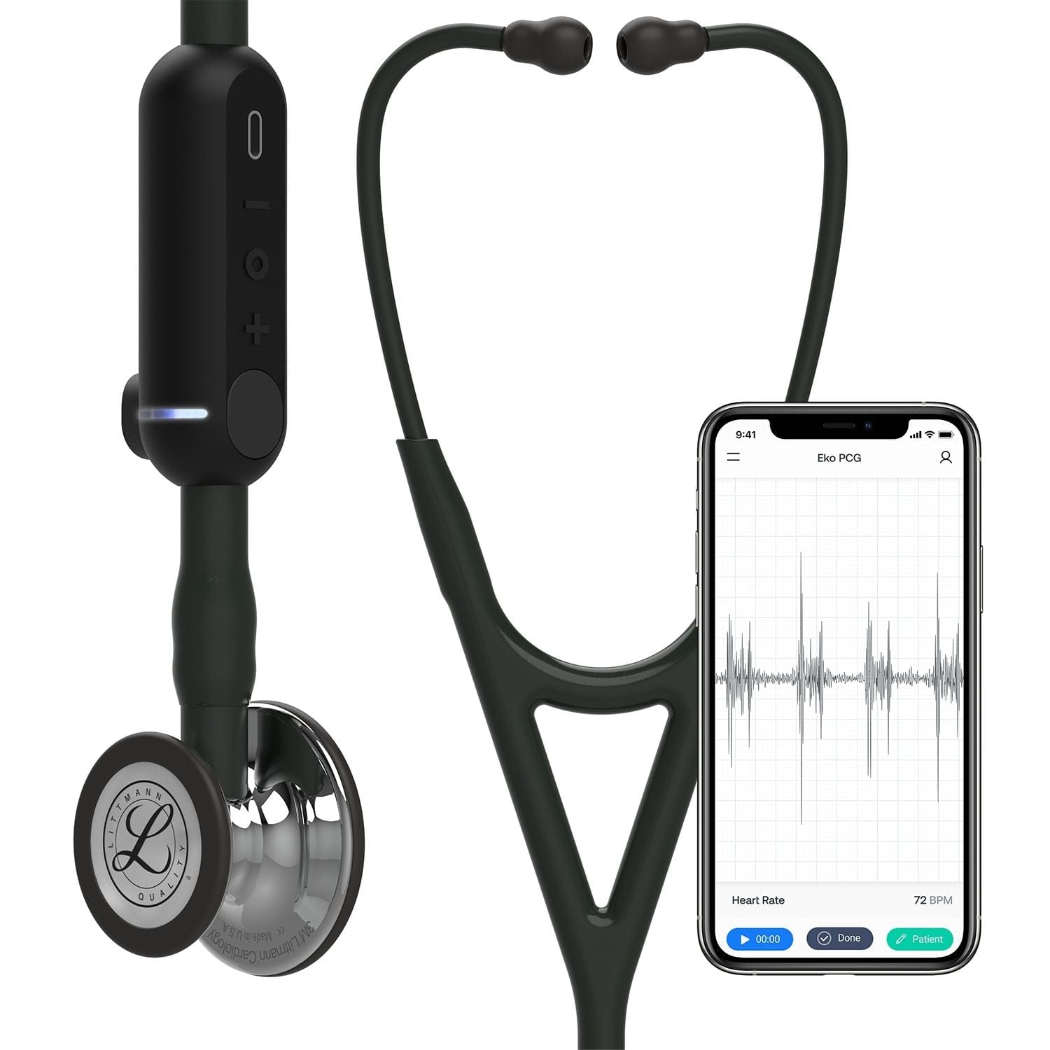 3M Littmann Digital Stethoscopes High Polish Mirror Chestpiece 3M Littmann CORE Digital Stethoscope