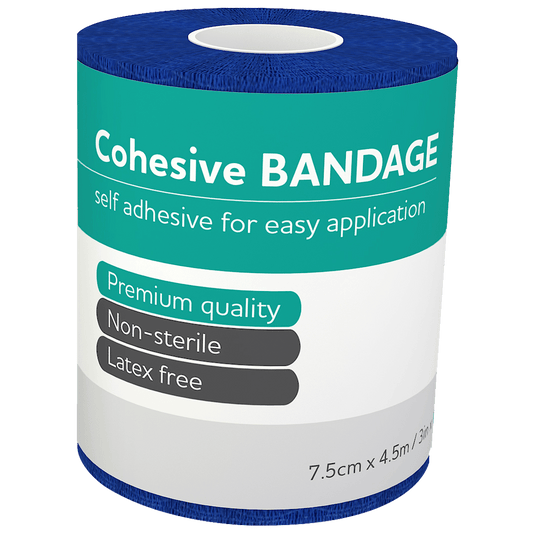 Aero Healthcare Medical Consumables AEROBAN Cohesive Bandage 7.5cm x 4.5M Wrap