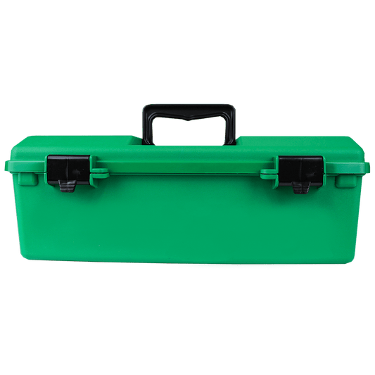 Aero Healthcare Metal Cases Cabinets AEROCASE Green Plastic Tacklebox with 1 Liftout Tray 23 x 40 x 14.5cm