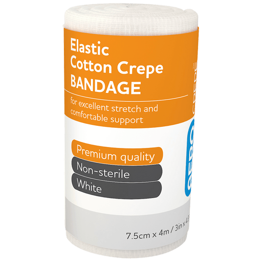 Aero Healthcare Medical Consumables AEROCREPE Elastic Crepe Bandage 7.5cm x 4M Wrap