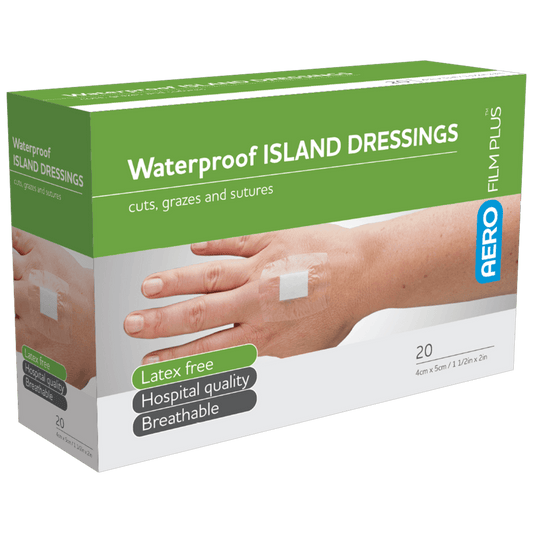 Aero Healthcare Medical Consumables AEROFILM PLUS Waterproof Island Dressing 4 x 5cm