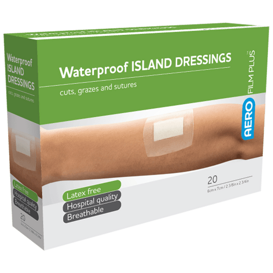 Aero Healthcare Medical Consumables AEROFILM PLUS Waterproof Island Dressing 6 x 7cm