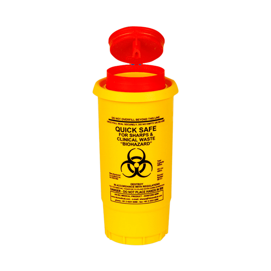 Aero Healthcare Needle Sharps Disposal AEROHAZARD Sharps Disposal Container 500mL