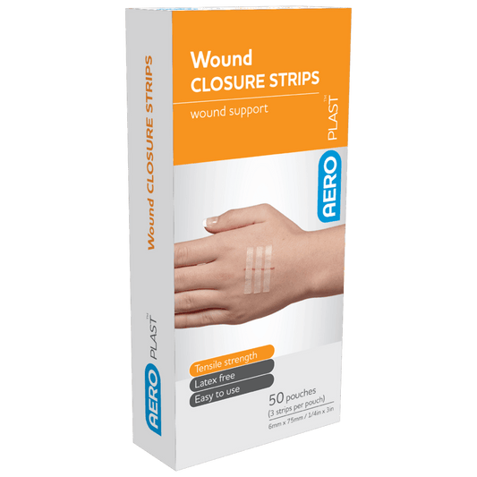 Aero Healthcare Adhesive Bandages AEROPLAST Wound Closure Strips 6 x 75mm