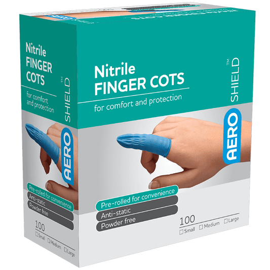 Aero Healthcare Personal Protection AEROSHIELD X-Large Nitrile Finger Cots