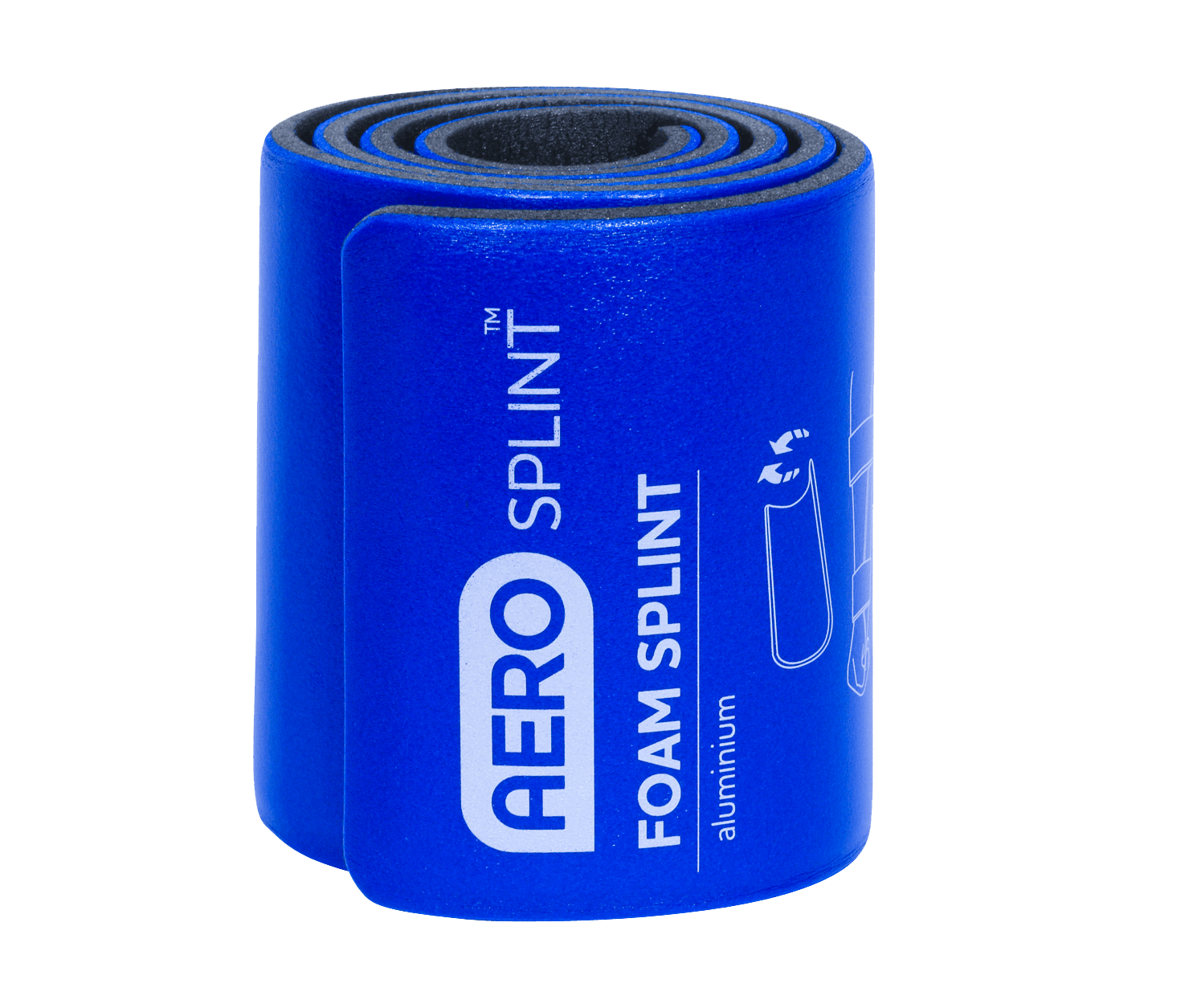 Aero Healthcare Splints Large Rolled 90 x 11cm AEROSPLINT Aluminium Foam Immobilisation Splints