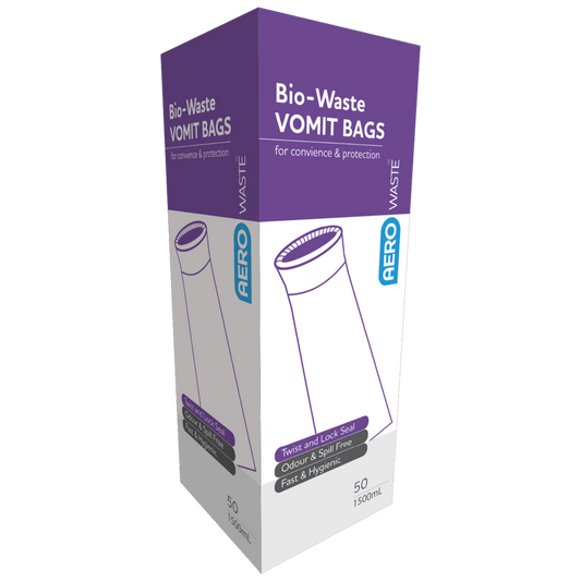 Aero Healthcare Vomit Containment AEROWASTE Bio-Waste Vomit Bag 1500ml