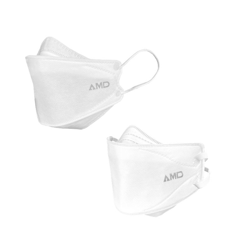 AMD Face Masks Ear Loops / White / Standard AMD‚Äôs P2 Masks NANO-TECH Respirator