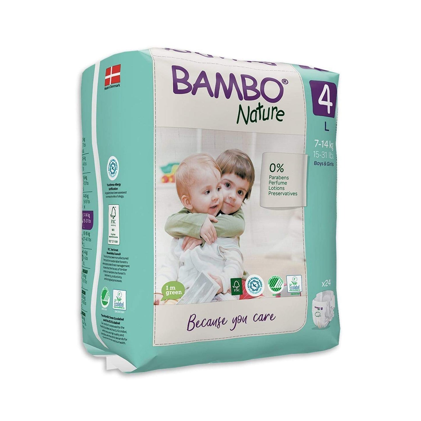 Abena 4 (7-14kg) Bambo Nature Nappies