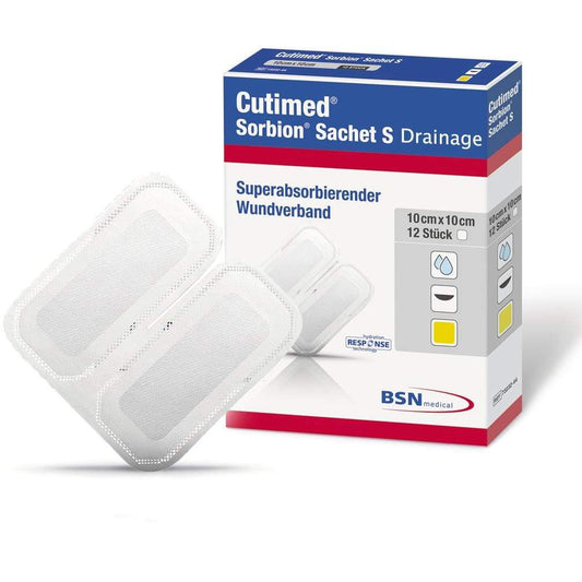 BSN Medical Exudate Management 10cm x 10cm / Sterile BSN Medical Cutimed Sorbion Sachet S Drainage