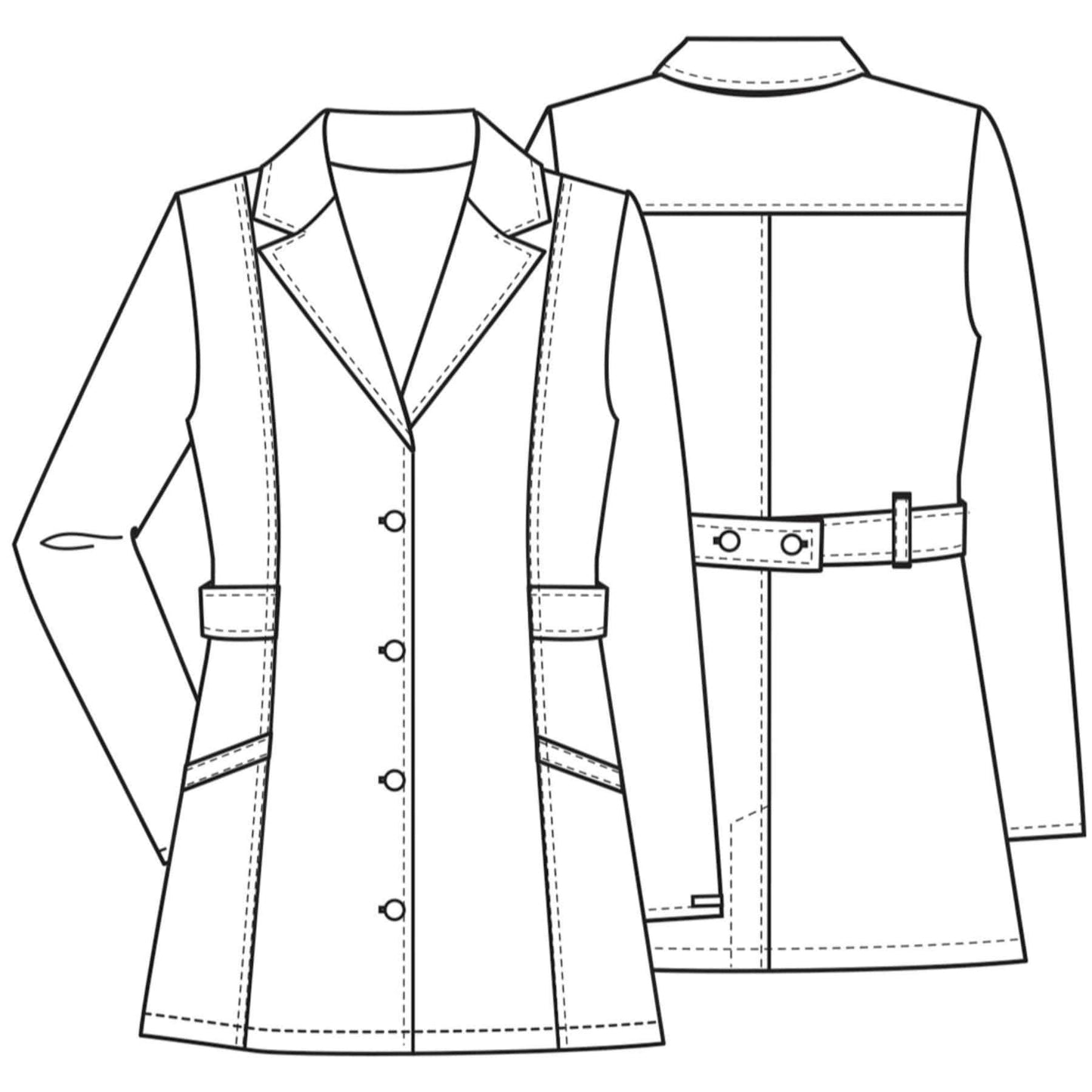 Cherokee Lab Coats Cherokee Fashion White Lab Coat 2316 Lab Coat Womens 30" White