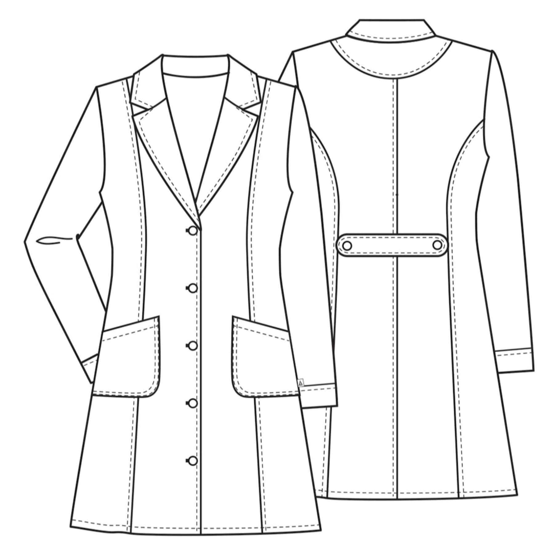 Cherokee Lab Coats Cherokee Fashion White Lab Coat 2410 Lab Coat Womens 36" White