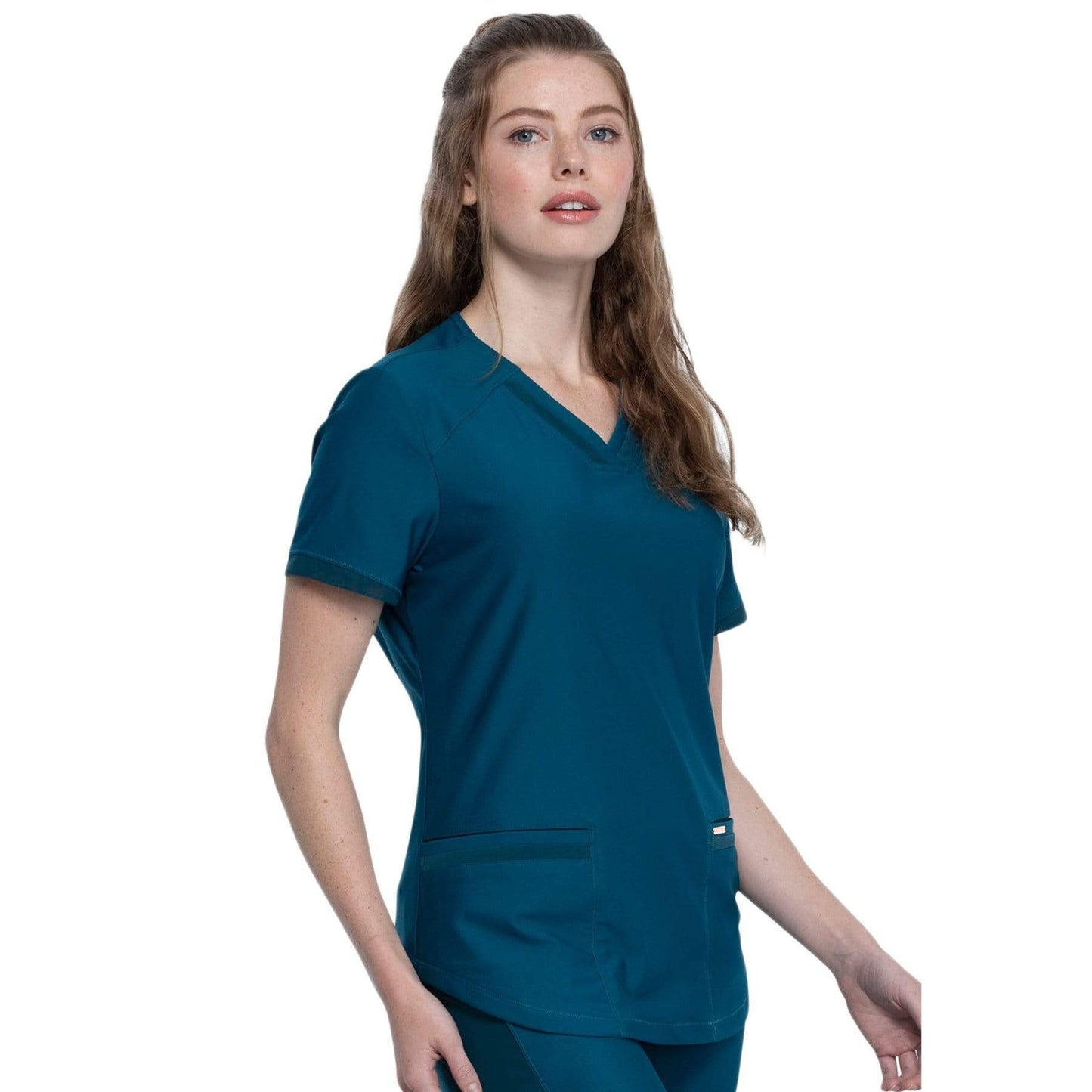 Cherokee Form CK840 Scrubs Top Women Blue
