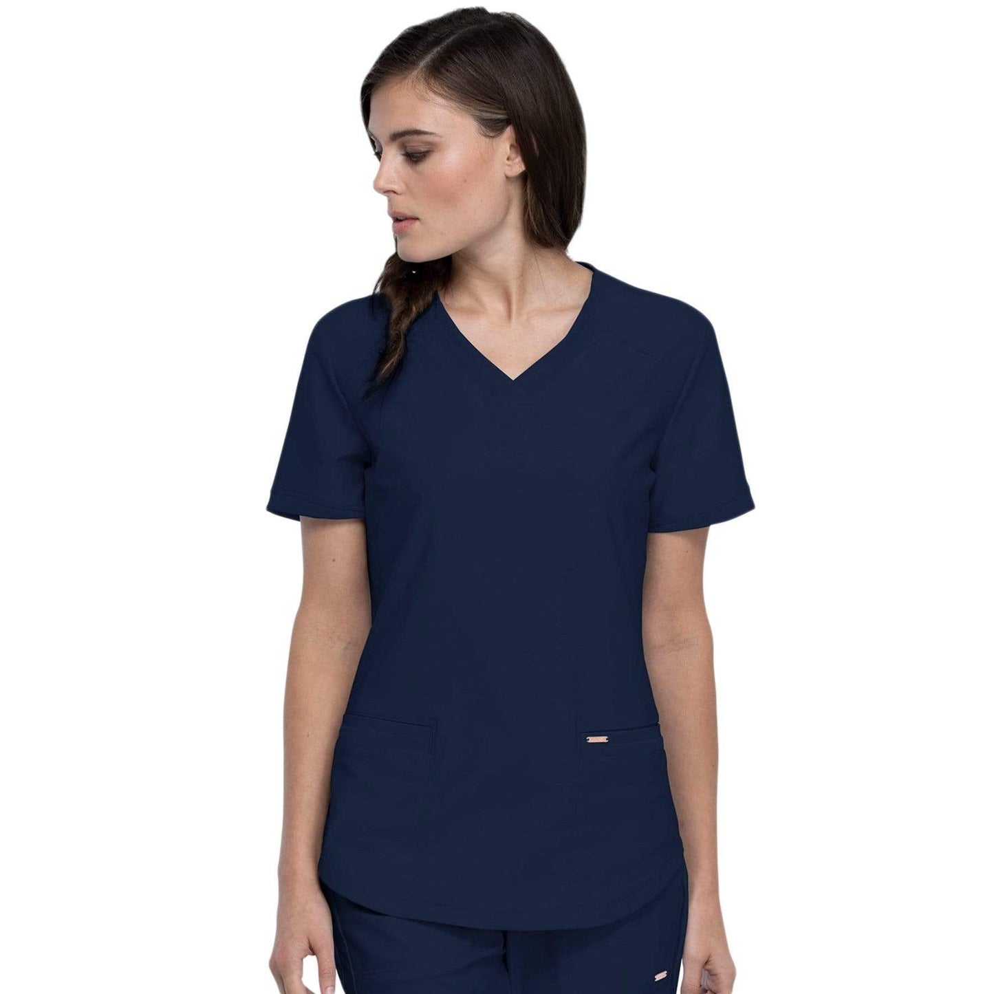 Cherokee Scrubs Top 3XL Cherokee Form CK840 Scrubs Top Women Navy