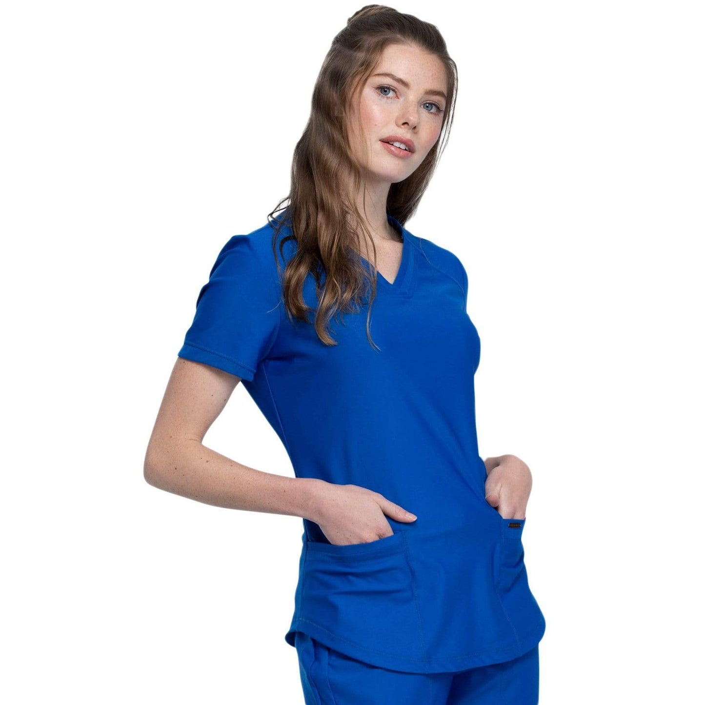 Cherokee Form CK840 Scrubs Top Women Royal