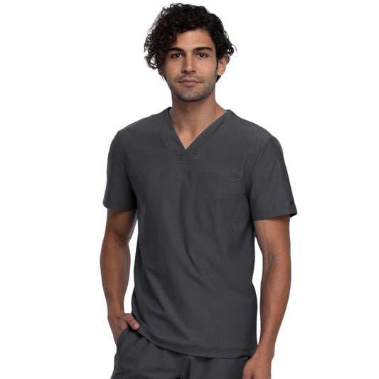 Cherokee Form CK885 Scrubs Top Men Pewter