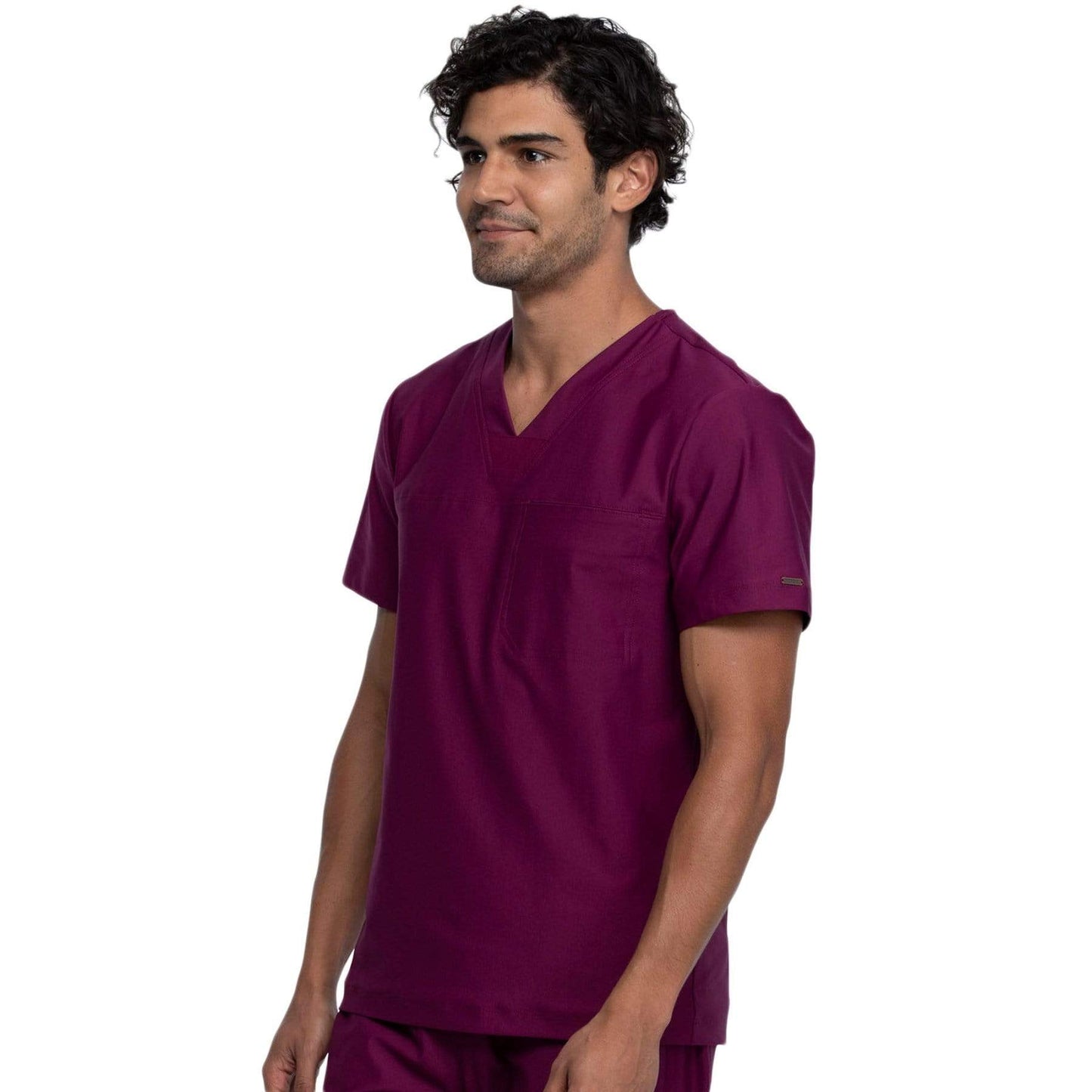 Cherokee Form CK885 Scrubs Top Men Wine