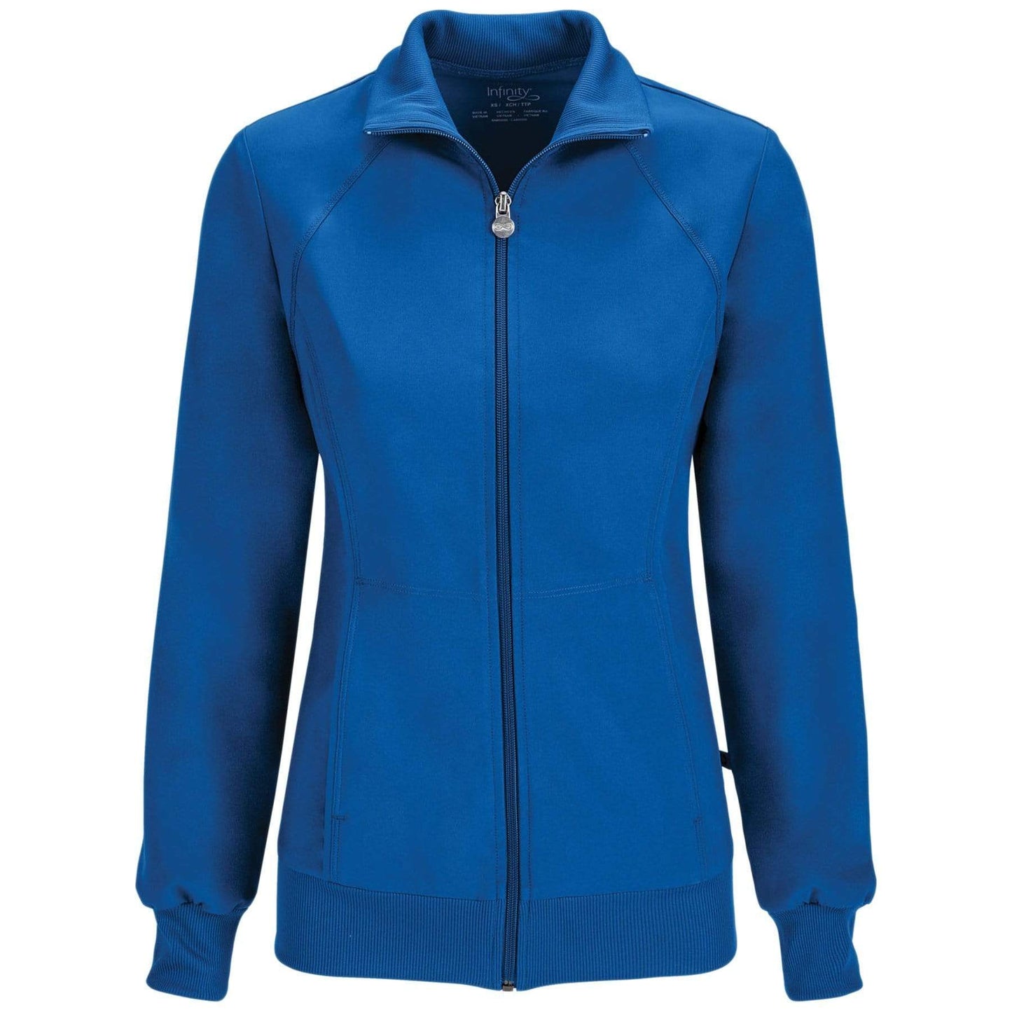 Cherokee Scrubs Jacket 2XL Cherokee Infinity 2391A Scrubs Jacket Womens Zip Front Warm-Up Royal