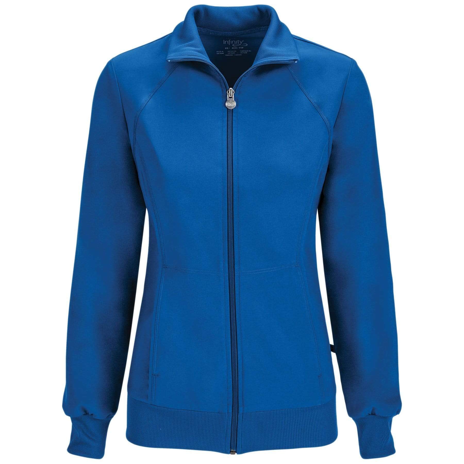 Cherokee Scrubs Jacket 2XL Cherokee Infinity 2391A Scrubs Jacket Womens Zip Front Warm-Up Royal