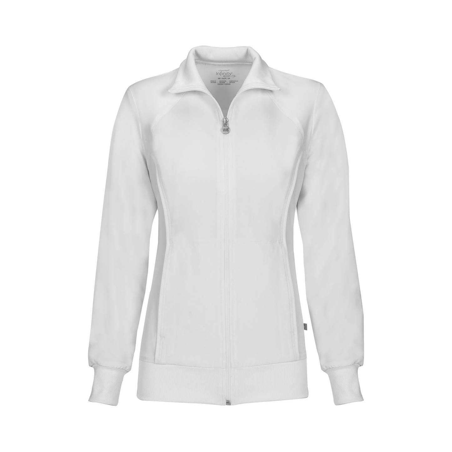 Cherokee Scrubs Jacket 2XL Cherokee Infinity 2391A Scrubs Jacket Womens Zip Front Warm-Up White