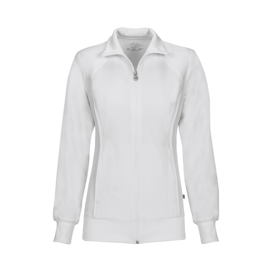 Cherokee Scrubs Jacket 2XL Cherokee Infinity 2391A Scrubs Jacket Womens Zip Front Warm-Up White