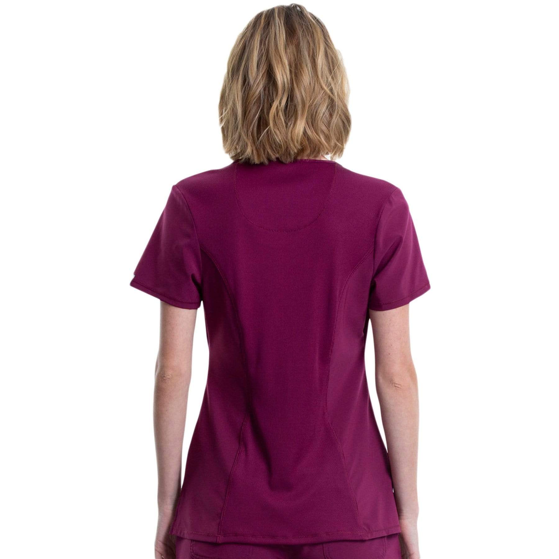 Cherokee Scrubs Top Cherokee Infinity 2624A Scrubs Top Womens Round Neck Wine