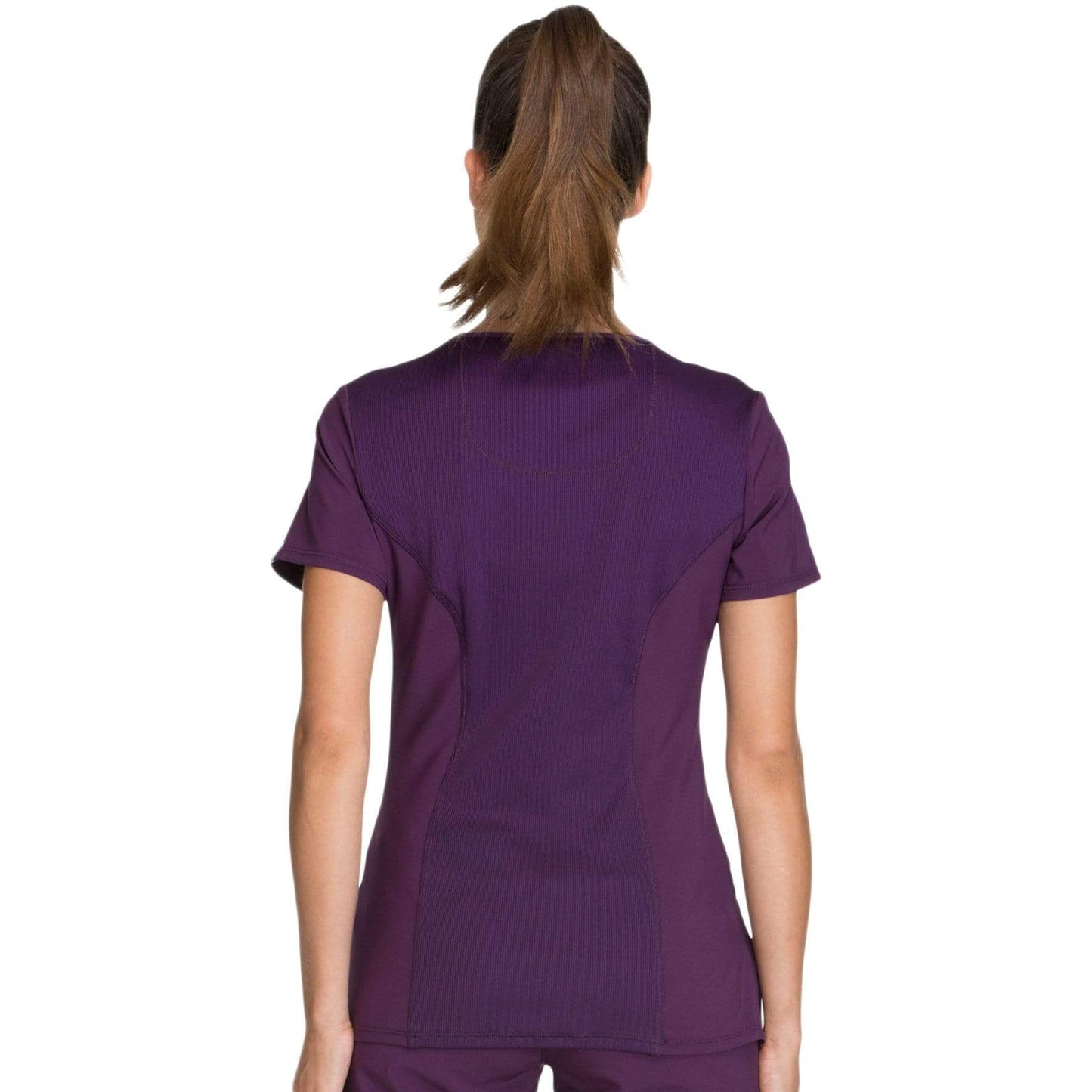 Cherokee Scrubs Top Cherokee Infinity 2625A Scrubs Top Womens Mock Wrap Eggplant