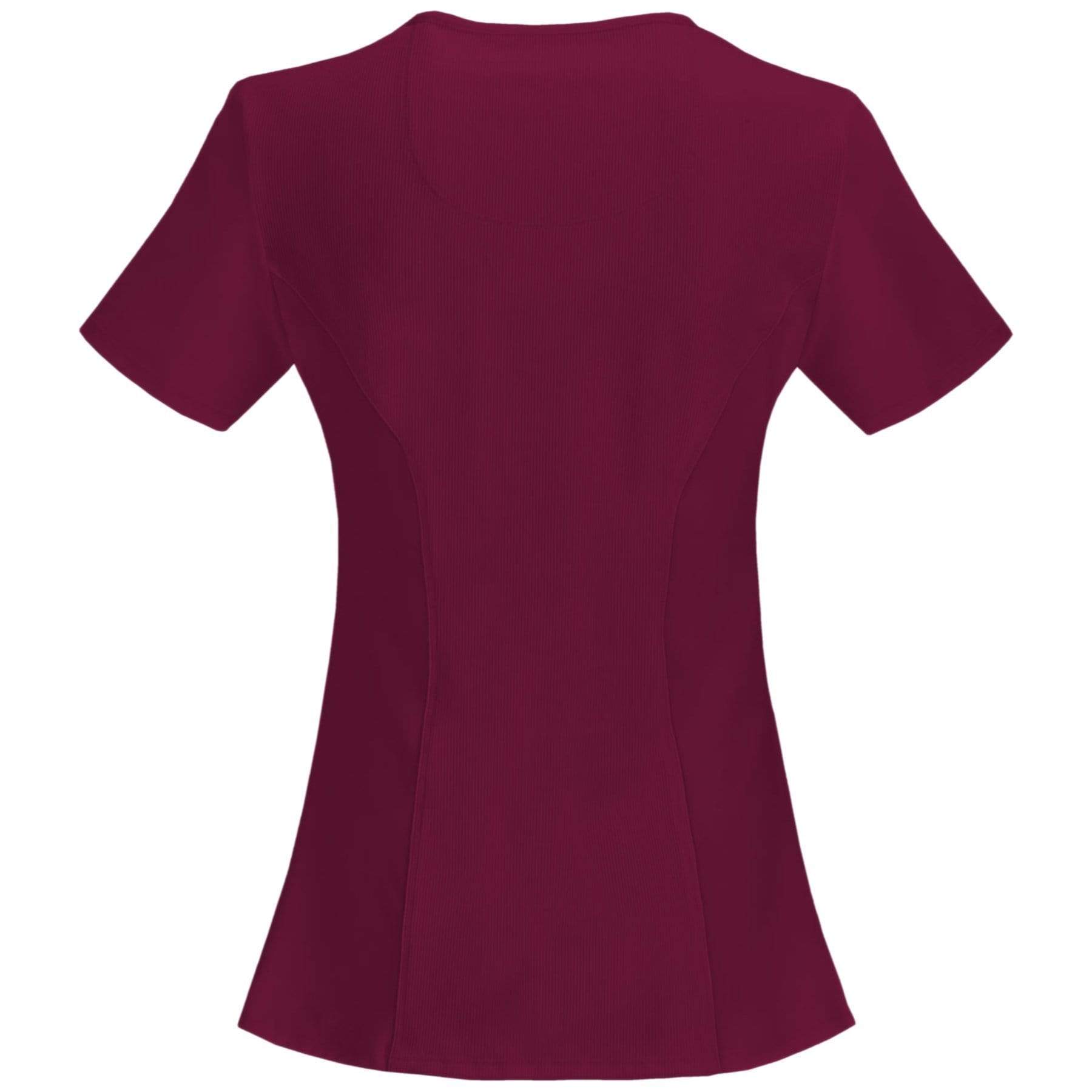 Cherokee Scrubs Top Cherokee Infinity 2625A Scrubs Top Womens Mock Wrap Wine