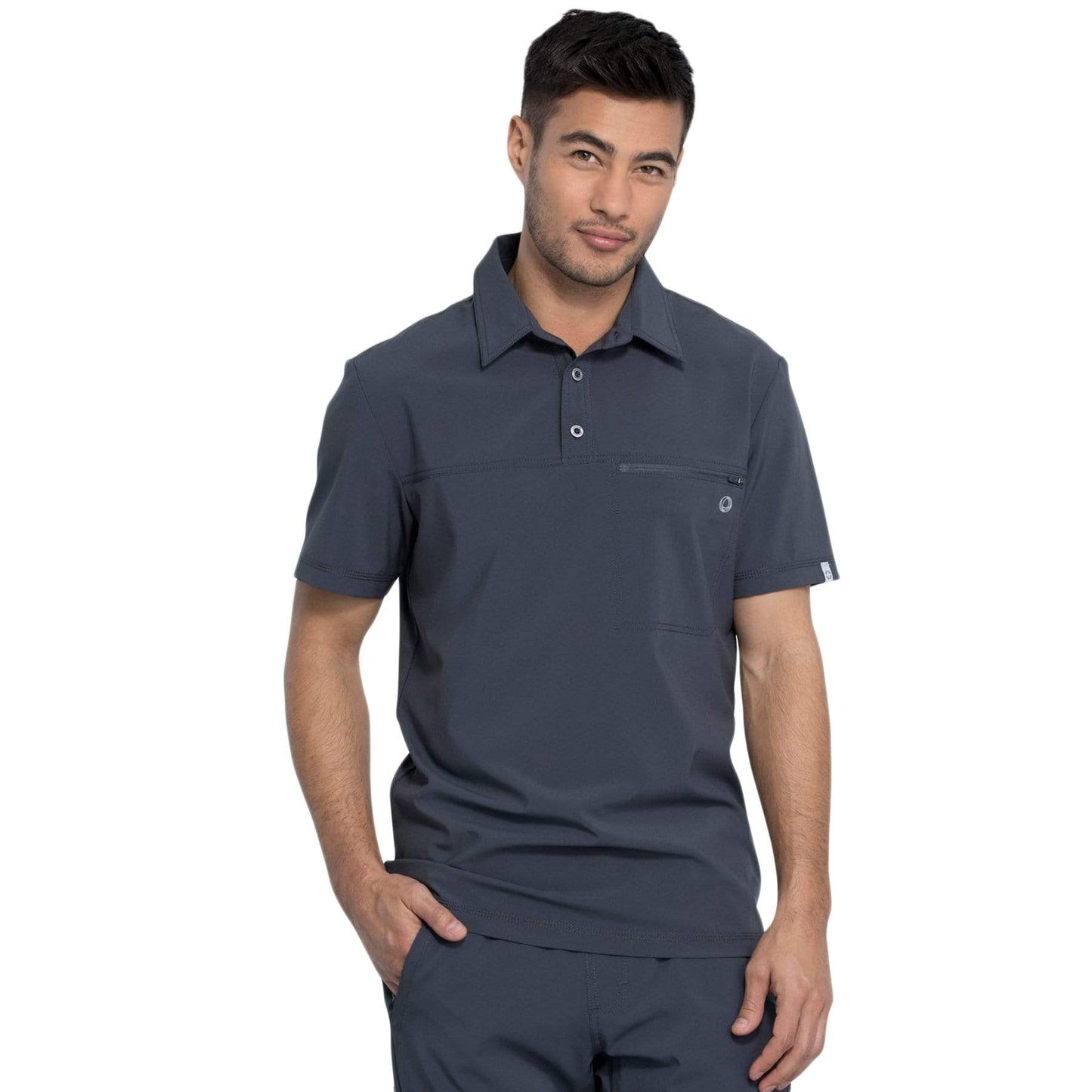 Infinity CK825A Scrubs Top Men Pewter