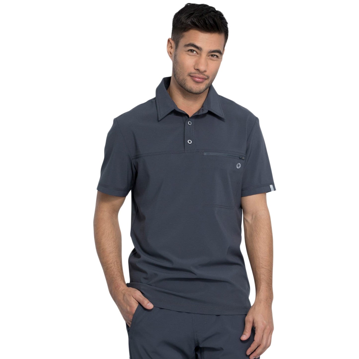 Infinity CK825A Scrubs Top Men Pewter