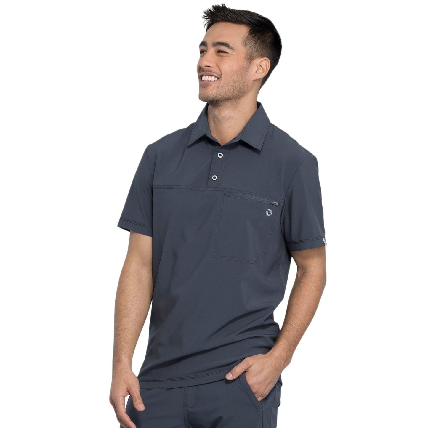 Infinity CK825A Scrubs Top Men Pewter