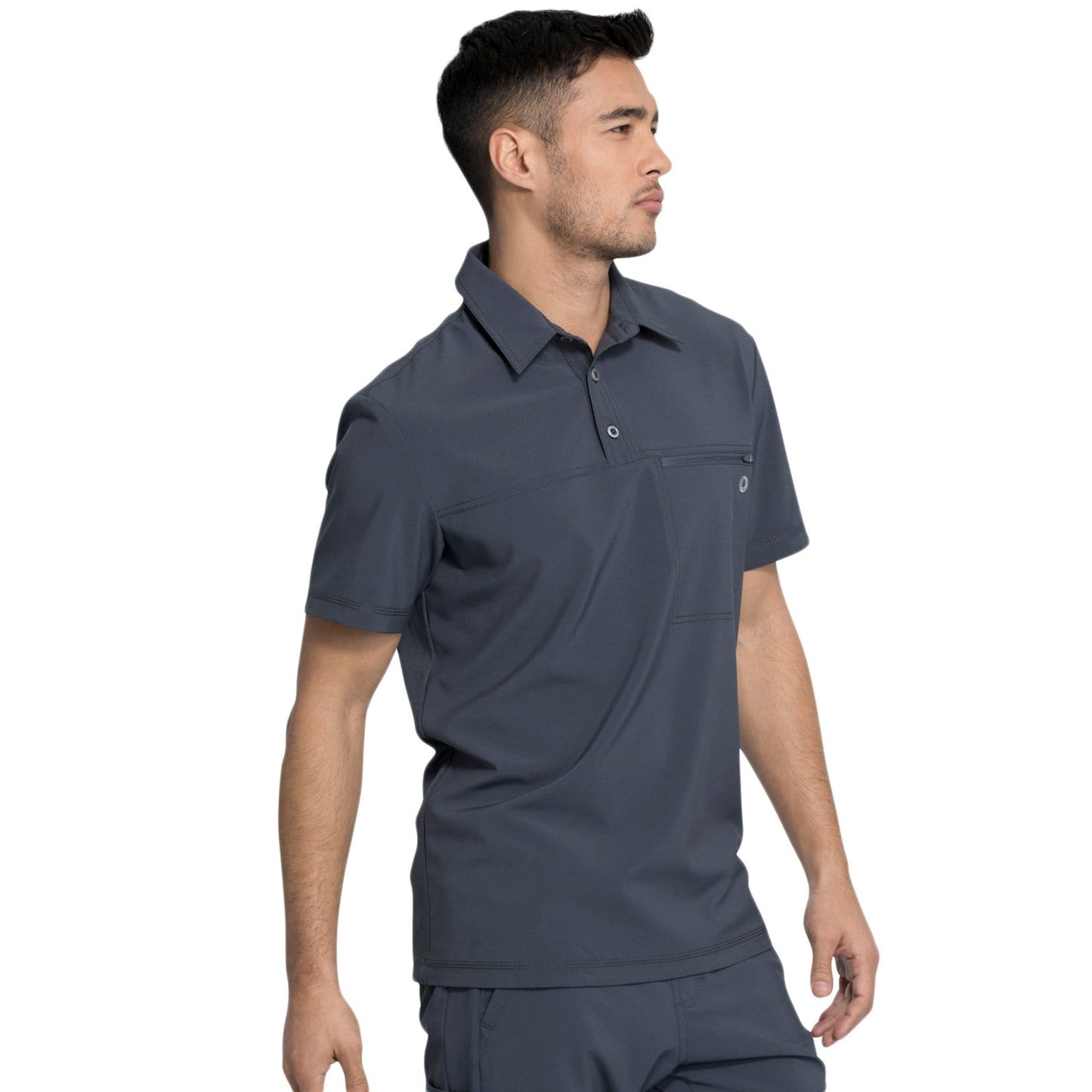 Infinity CK825A Scrubs Top Men Pewter