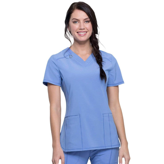 Infinity CK865A Scrubs Top Women Ciel Blue