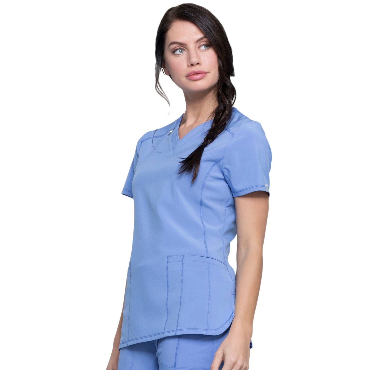 Infinity CK865A Scrubs Top Women Ciel Blue