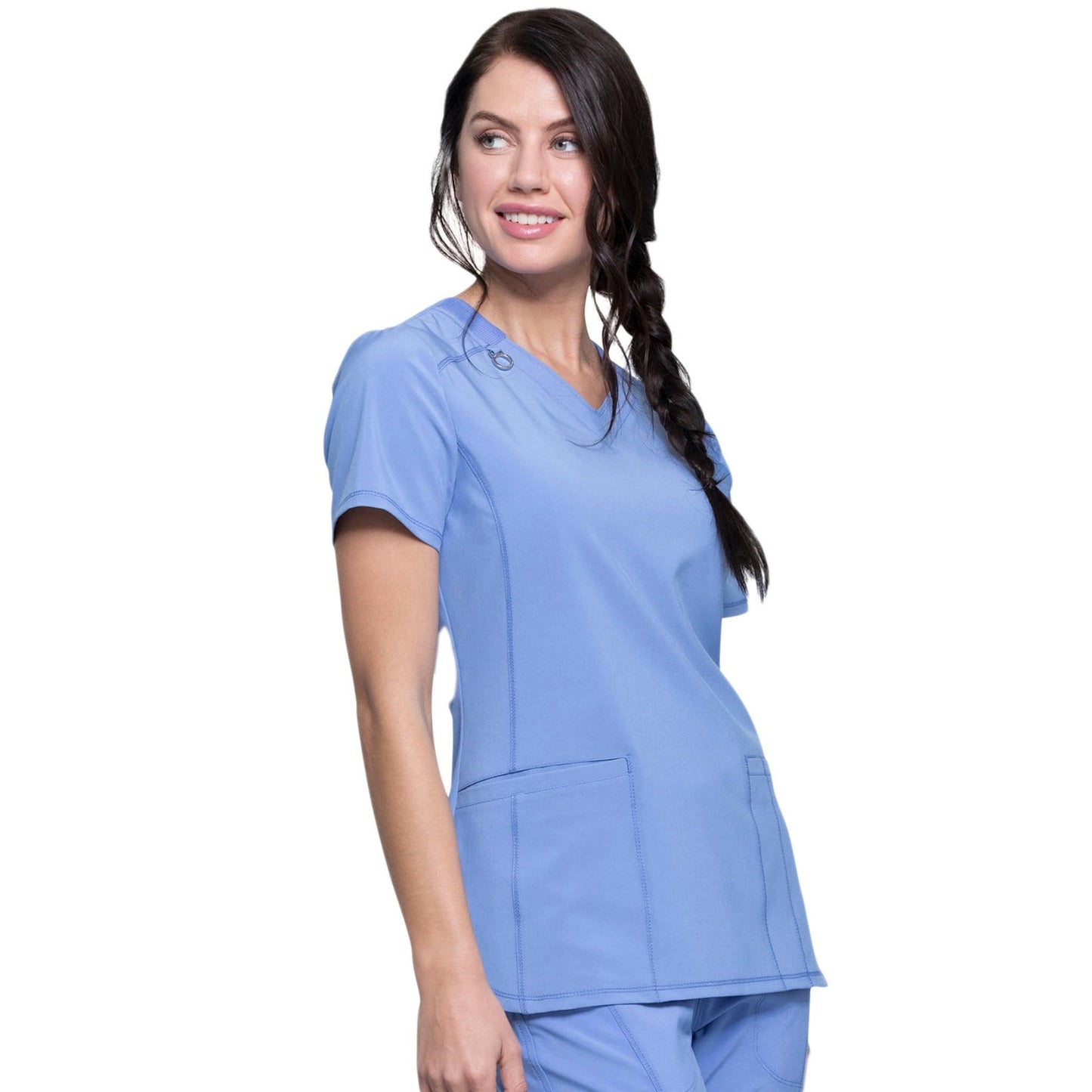 Infinity CK865A Scrubs Top Women Ciel Blue