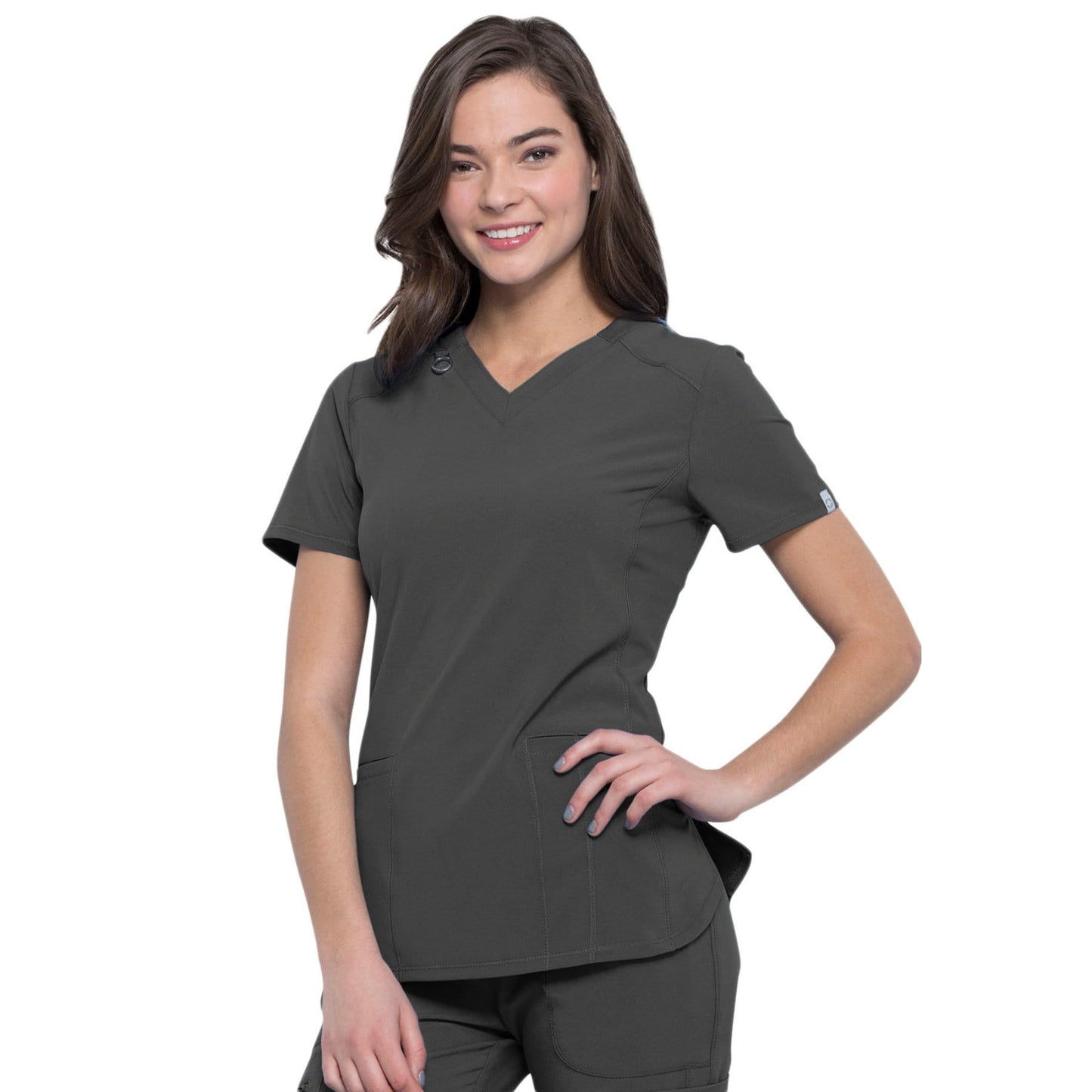 Infinity CK865A Scrubs Top Women Pewter