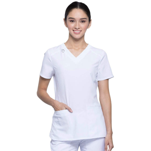 Infinity CK865A Scrubs Top Women White