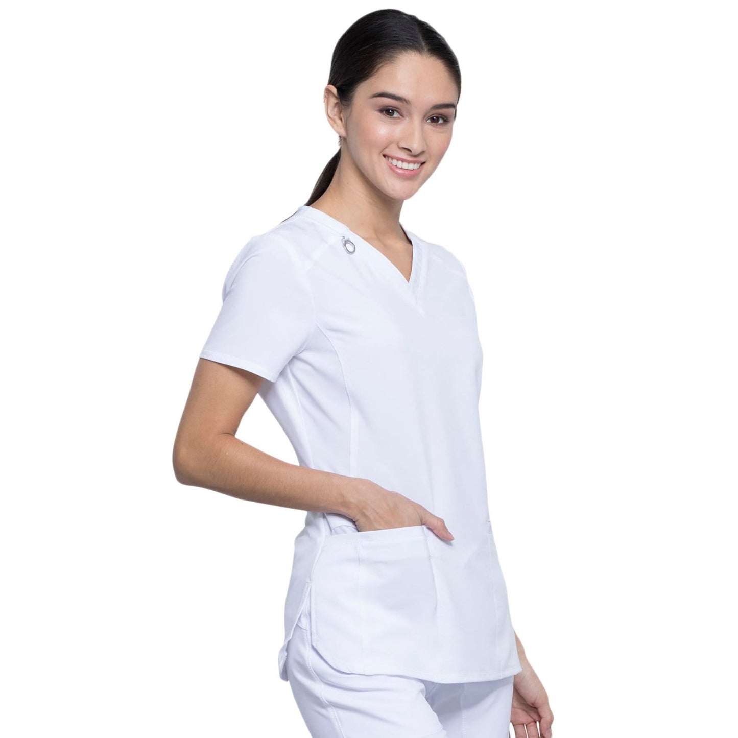 Infinity CK865A Scrubs Top Women White