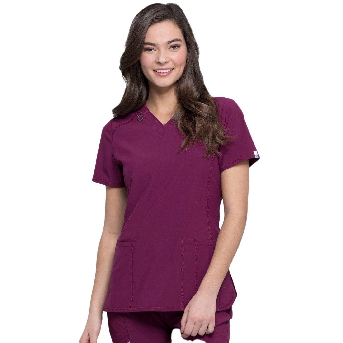 Infinity CK865A Scrubs Top Women Wine