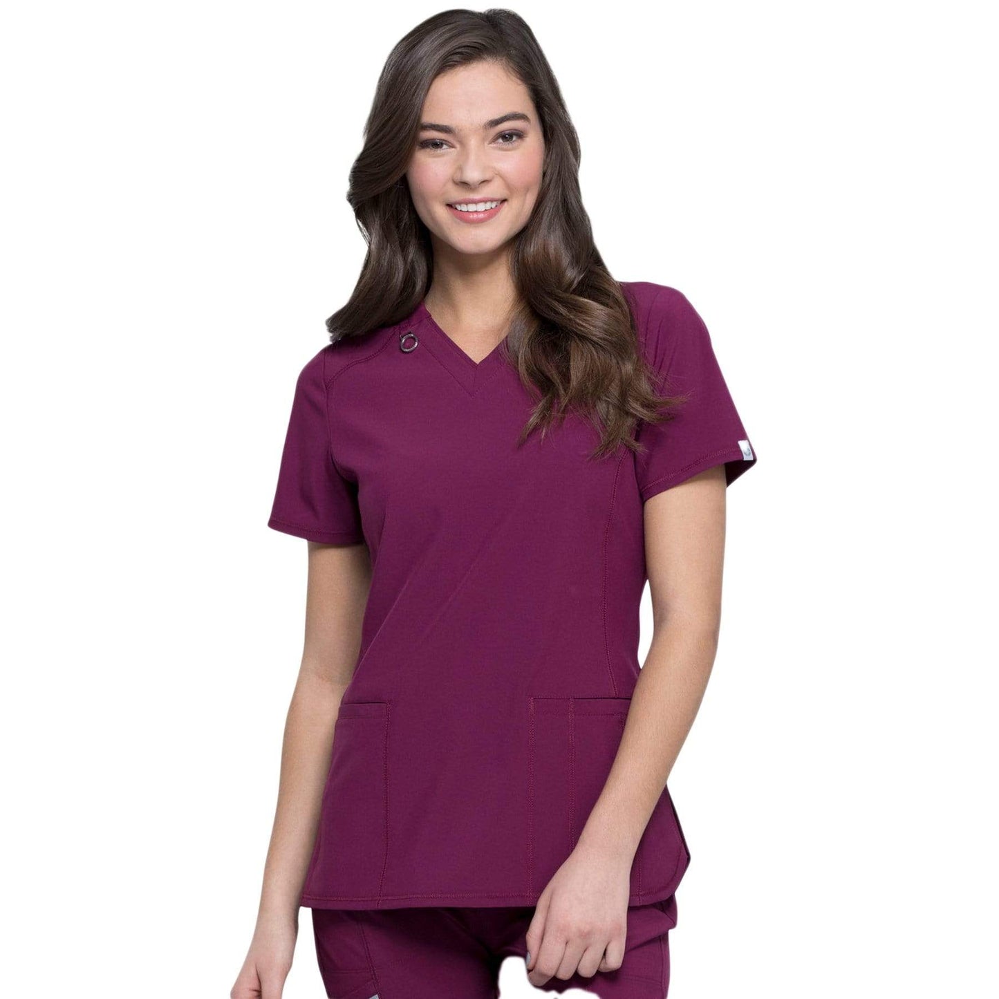 Infinity CK865A Scrubs Top Women Wine