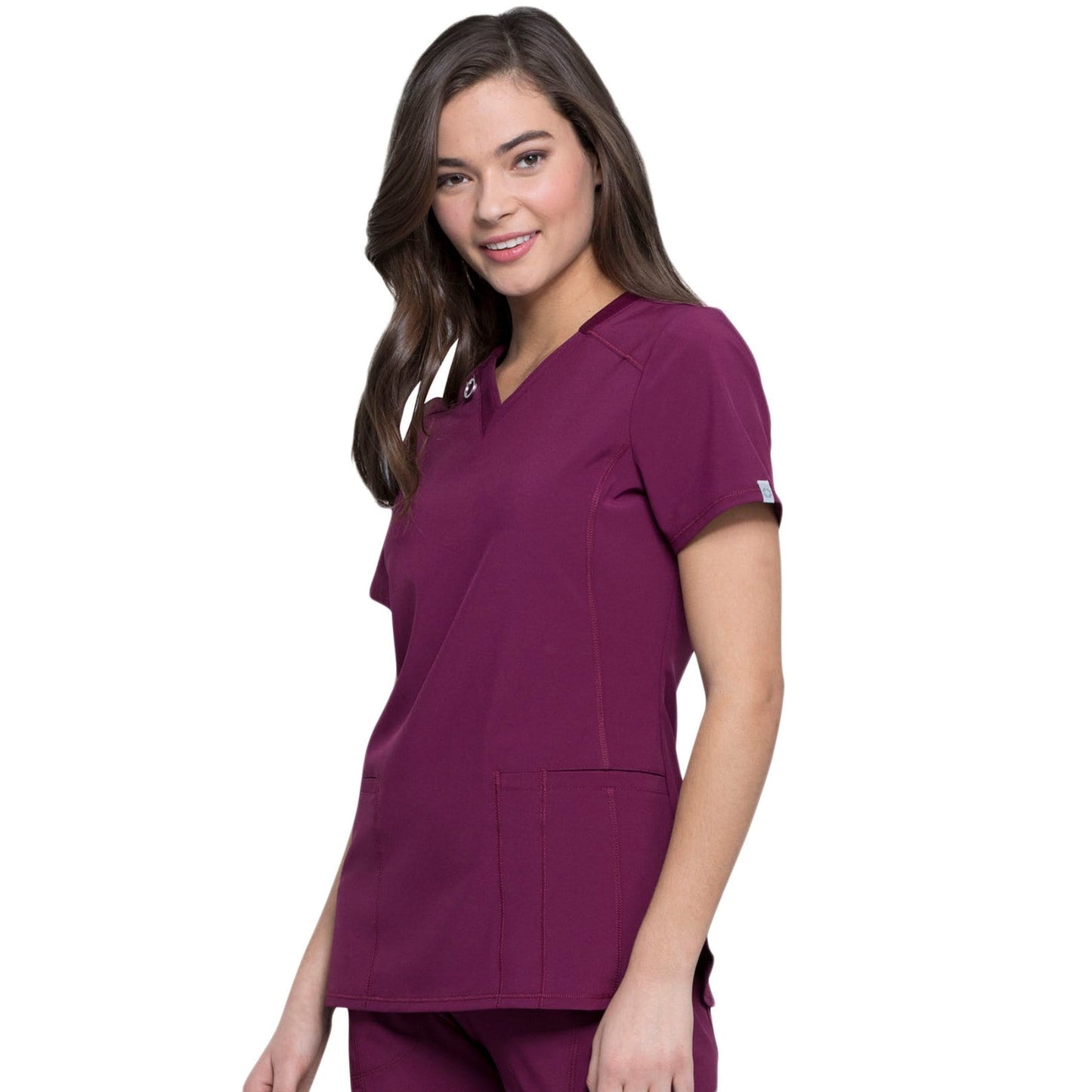 Infinity CK865A Scrubs Top Women Wine