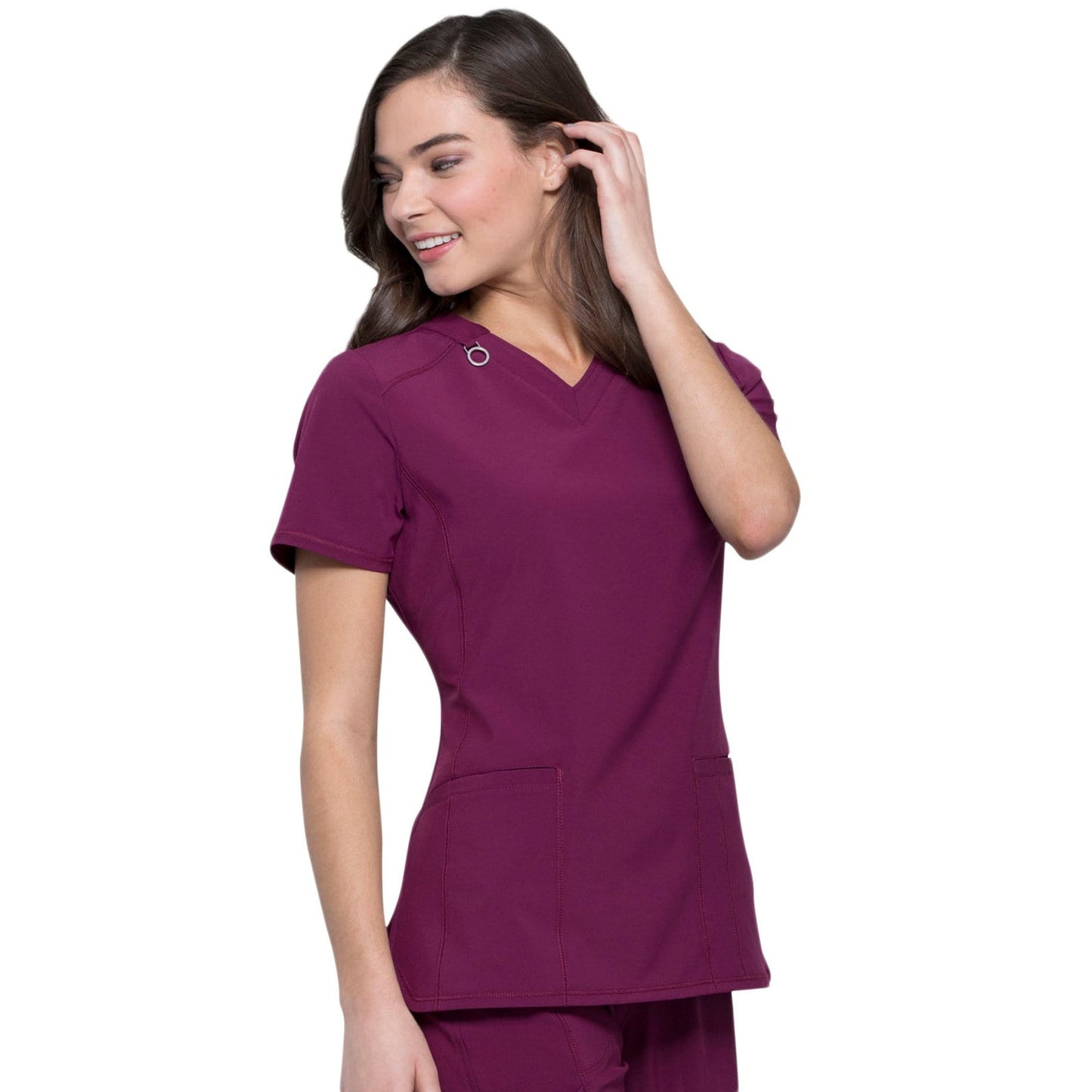 Infinity CK865A Scrubs Top Women Wine