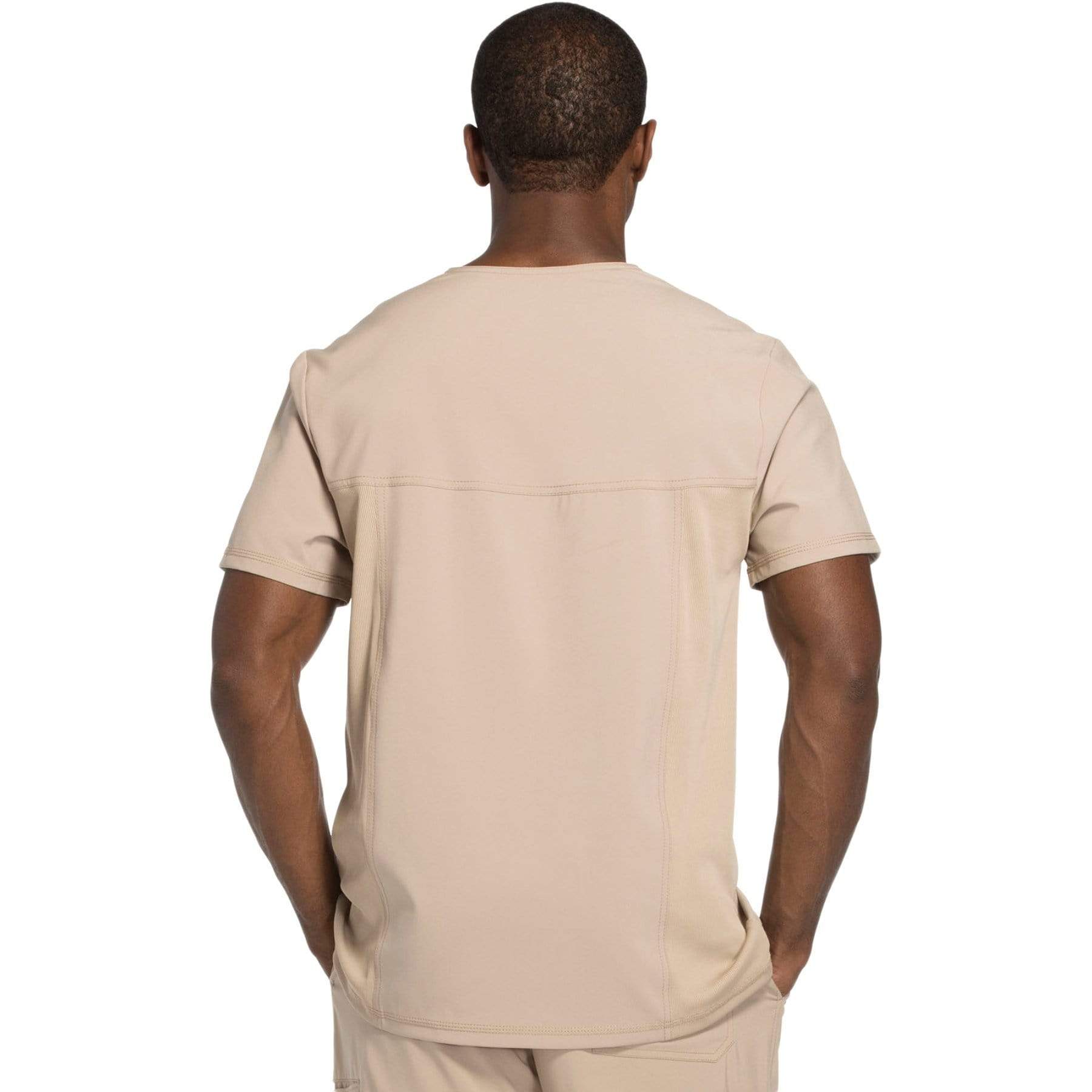 Cherokee Scrubs Top Cherokee Infinity CK900A Scrubs Top Mens V-Neck Khaki