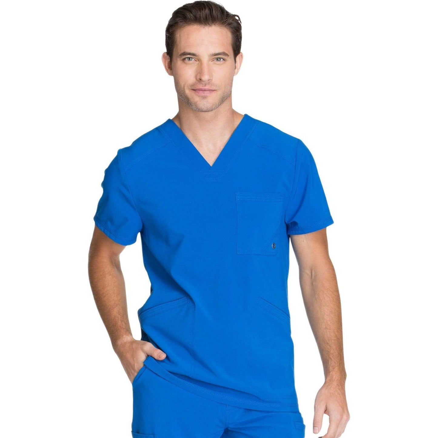 Cherokee Scrubs Top 2XL Cherokee Infinity CK900A Scrubs Top Mens V-Neck Royal