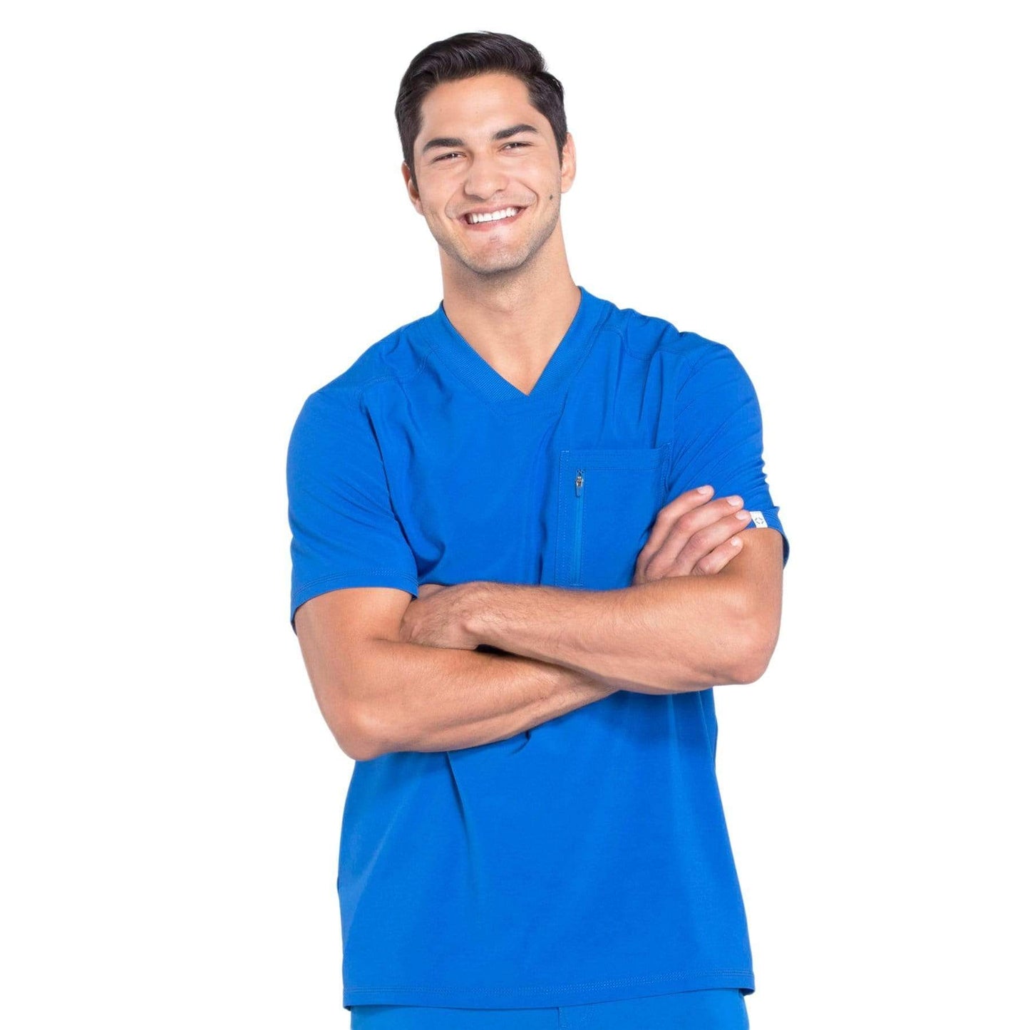 Cherokee Scrubs Top 2XL Cherokee Infinity CK910A Scrubs Top Mens V-Neck Royal